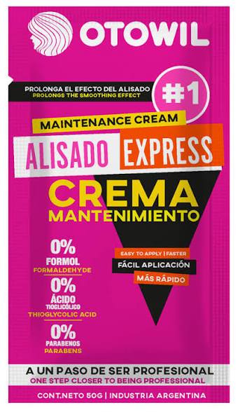 CREMA MANTENIMIENTO DE ALISADO X 50 G OTOWIL